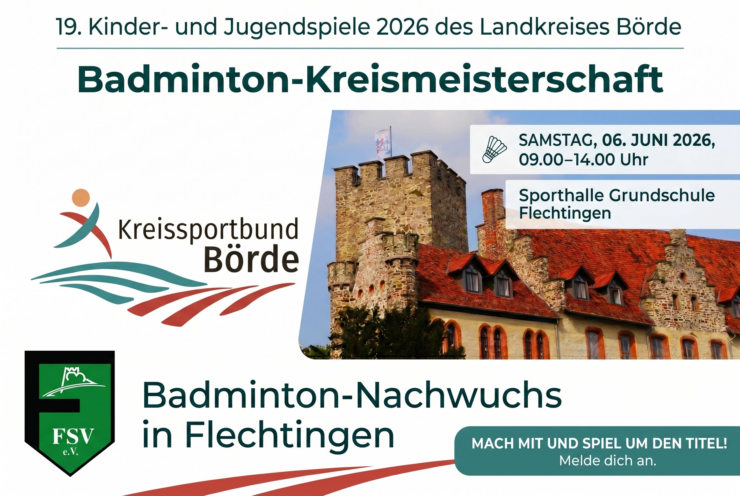 Einladung zu den 19. Kinder- und Jugendspielen 2026 (Landkreis Börde)