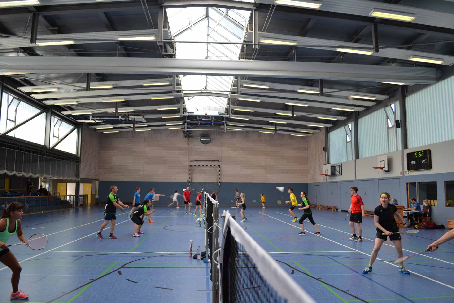 Die Halle war wieder gut gefüllt. - Flechtinger Schlosspokalturnier 2017 - Badminton Flechtingen